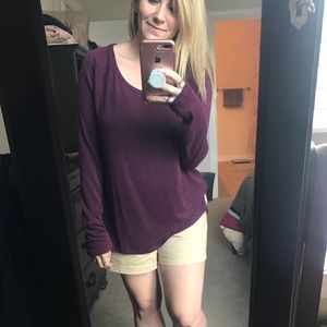 Old Navy luxe sweater in berry